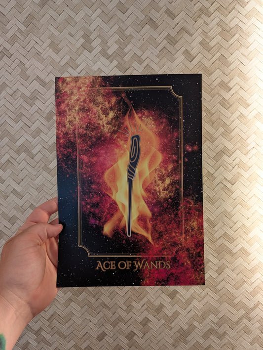 Ace of Wands: Tarot Art Print