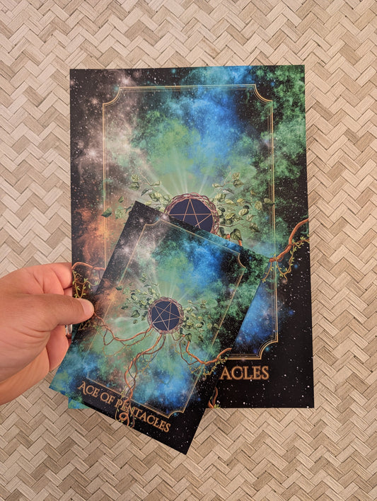 Ace of Pentacle: Tarot Art Print