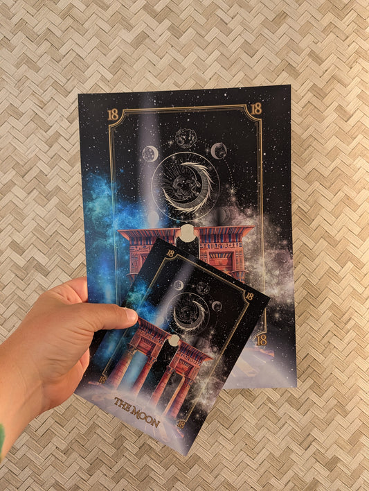 The Moon: Tarot Art Print