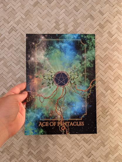 Ace of Pentacle: Tarot Art Print