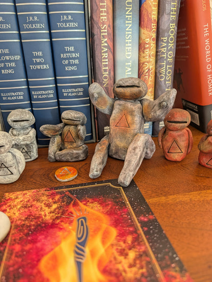 Golem - Seated - Fire Element